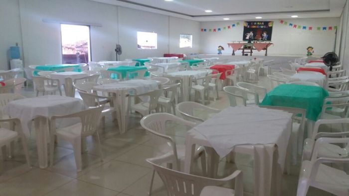 Salão já decorado