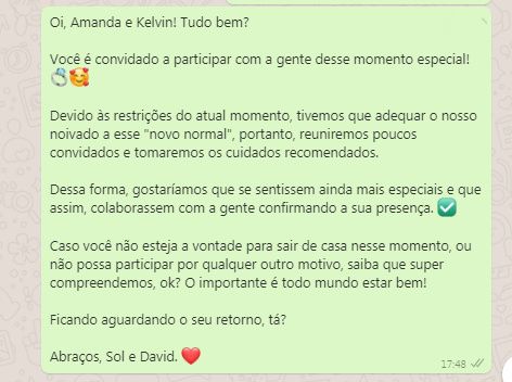 Meu convite de noivado 2
