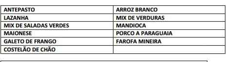 Qual será o cardápio? - 1