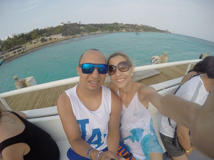 Indo embora de Isla Mujeres (parque garrafon)