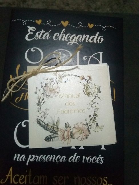 Meu diy do convite dos padrinhos... 4