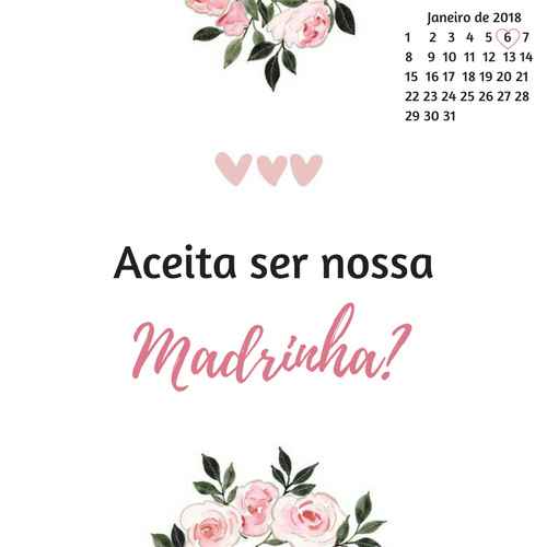 Convite- Madrinha