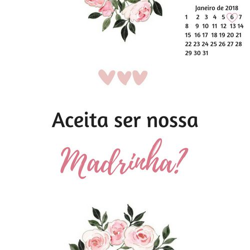 Convite- Madrinha