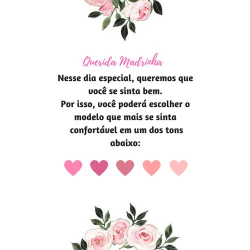 Paleta de cores- Madrinhas