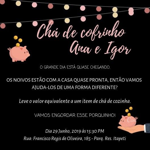Meu chá de cofrinho 1