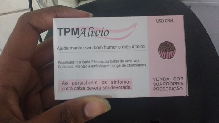 Lembrancinha caixa tpm