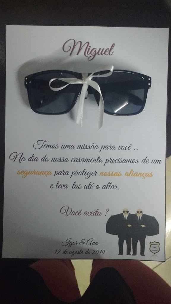 Convite padrinhos