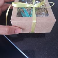 Lembrancinha feita por mim, noiva. Finalizando. Falta só a tag save the date ! - 1