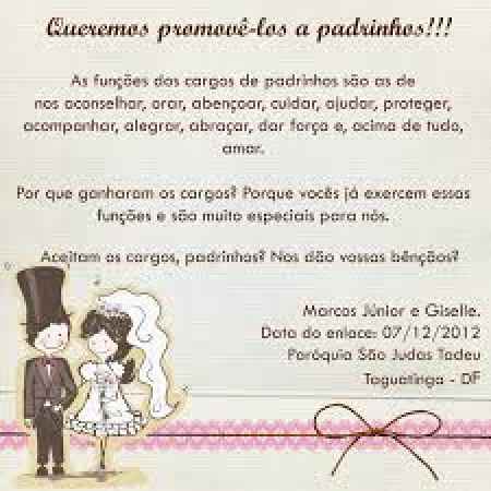 Convites de padrinhos - 1