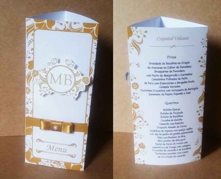 Menu/cardápio diy #vemver - 1