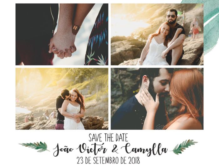 Convites, manual das madrinhas e save the date (feitos por mim!) - 1
