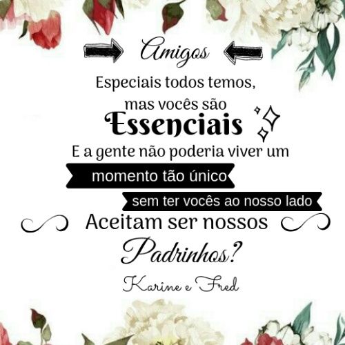 Convite padrinhos