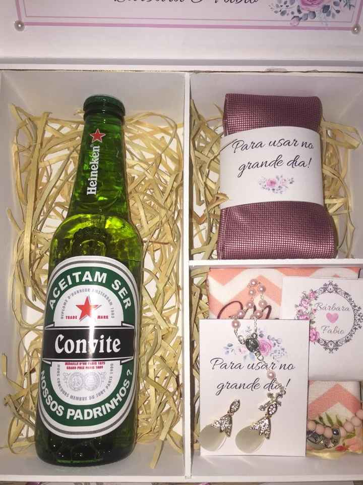 Caixa casal de padrinhos