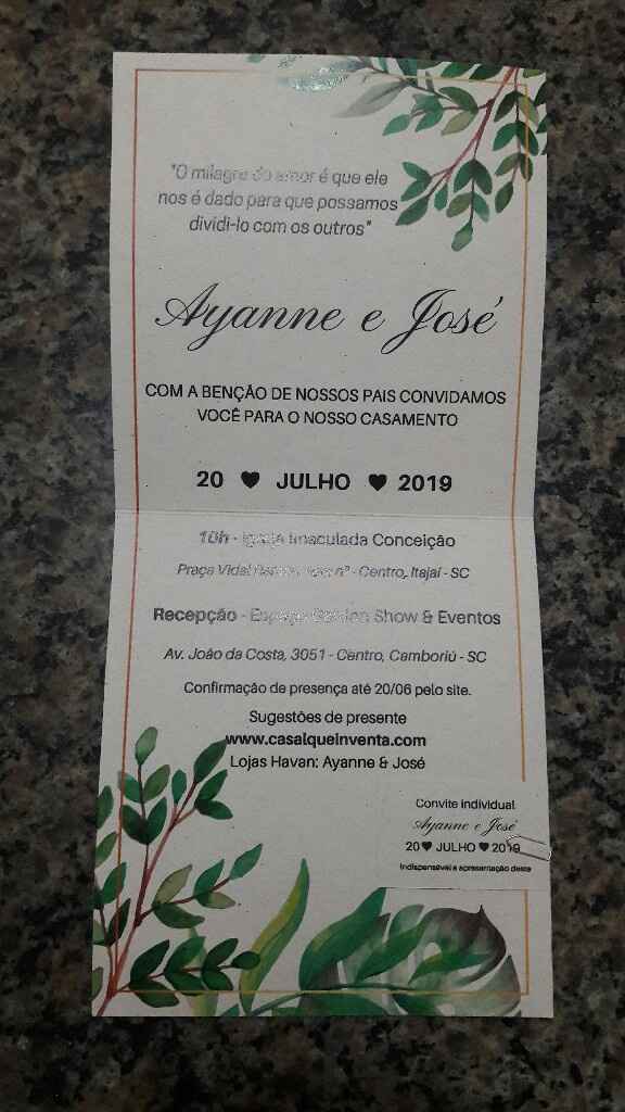 Convite - #diy. Ajuda do noivo - 2