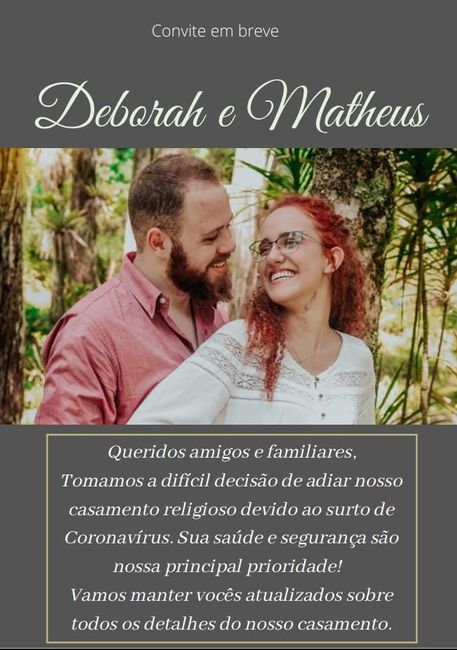 Comunicada do adiamento do casamento. (parte 2) - 1