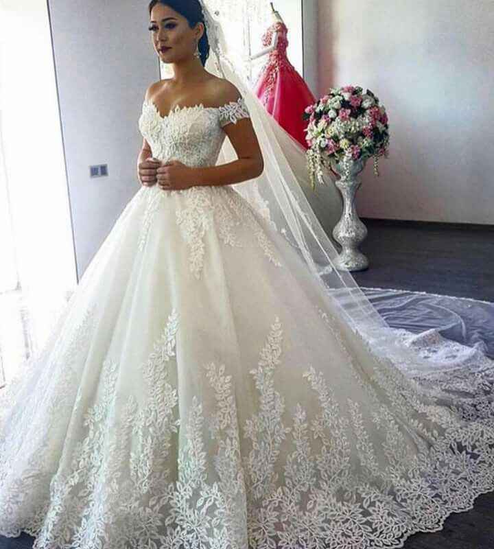  Vestido de noiva com mangas - 3