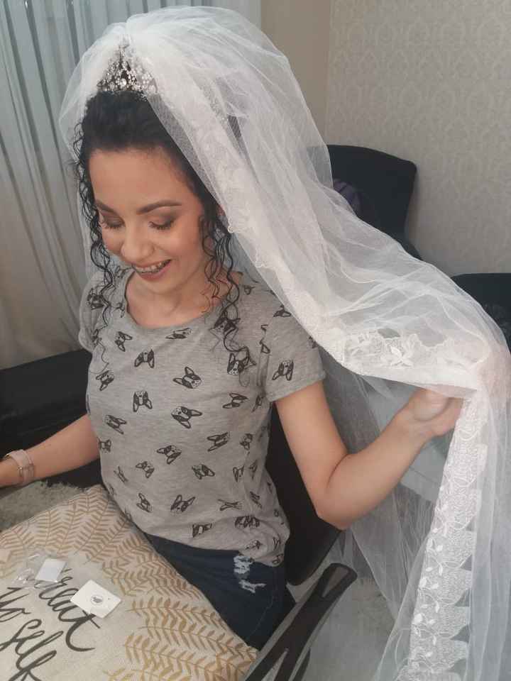 Penteado com o véu
