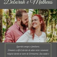Comunicada do adiamento do casamento. - 1