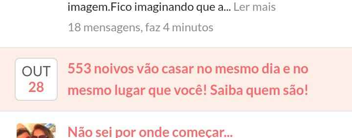 Qual é sua data e quantos noivos vão casar no mesmo dia que você? - 1