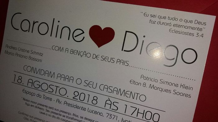 quanto Gastaram no convite de vcs. ? - 1