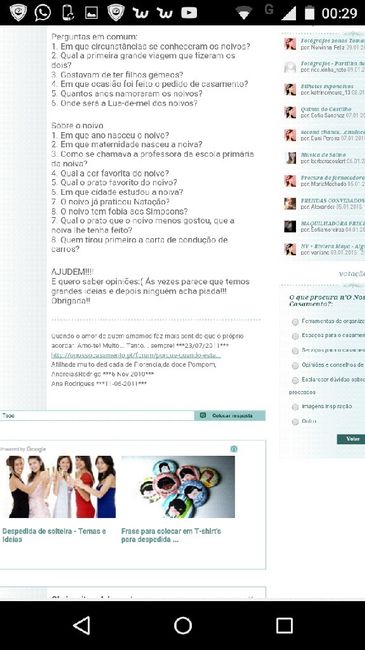 Quiz para os convidados - 2