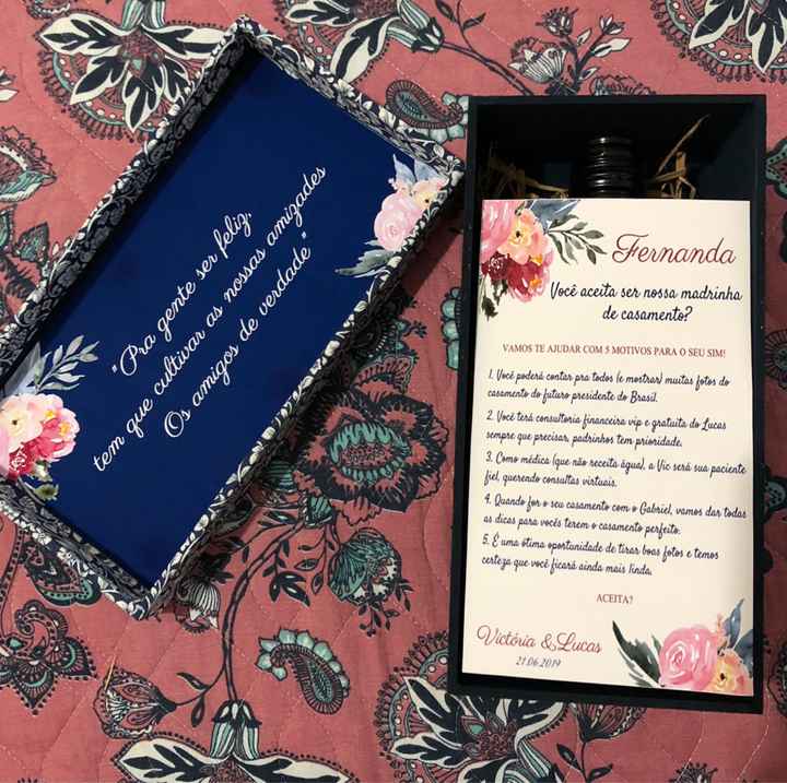 Convite dos padrinhos diy - 1