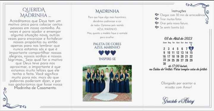 Convite presente para demoiselles - 2