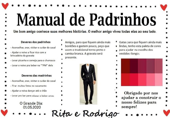 Convites para padrinhos 3