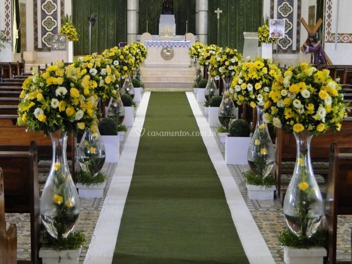 Iza Anjos decoração da Igreja.