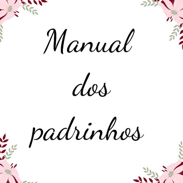 Manual de padrinhos - 1