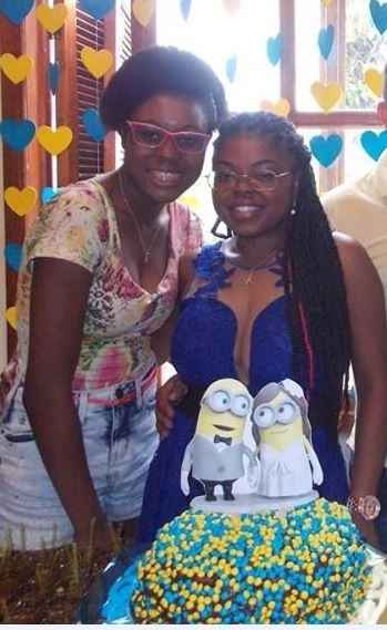 Minha irmã e seu black e eu na transição...
