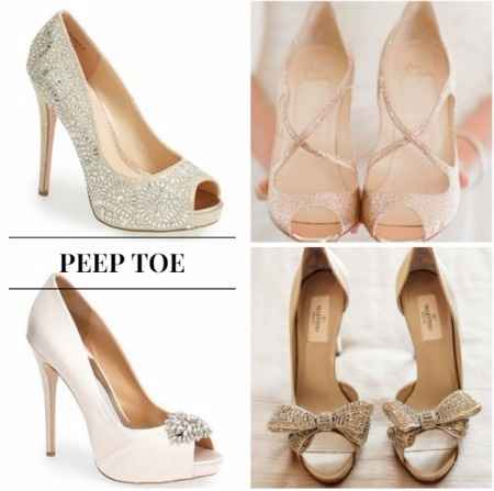 Os sapatos: Peep Toe