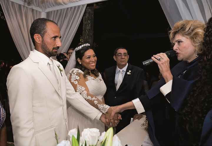 Cerimônia rolando...