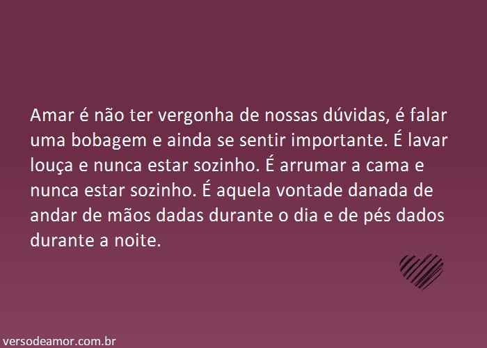Amar é...