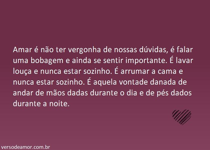 Amar é...