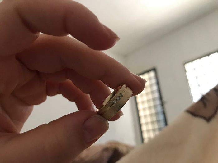 Aliança de moeda ou Folheada/banhada a ouro - 1