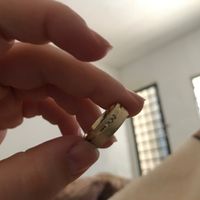 Aliança de moeda ou Folheada/banhada a ouro - 1