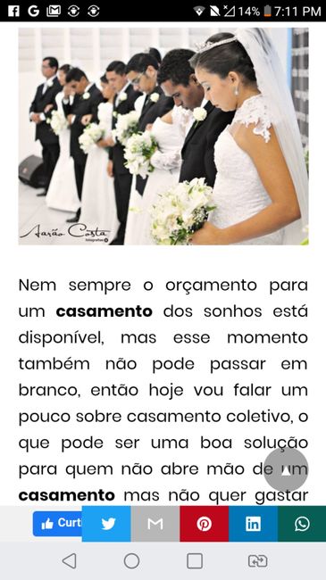 o que voces acha de casamento coletivo 1