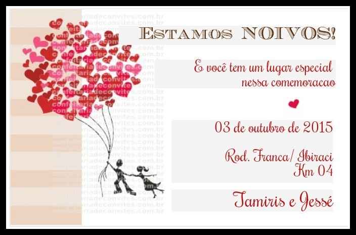 Convite de noivado - 1