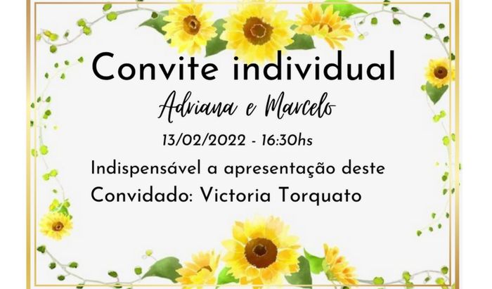 Meus convites de casamento 🌻❣️ 2