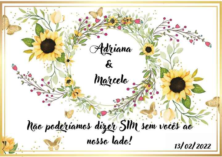 Meus convites de casamento 🌻❣️ - 3