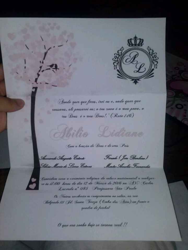 Convite de casamento - 2