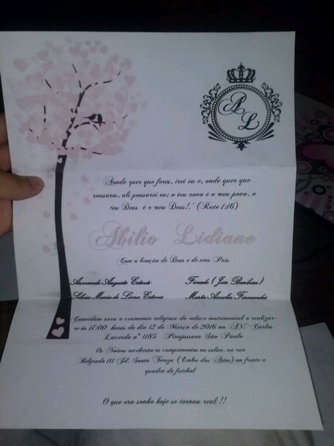 Convite de casamento - 2