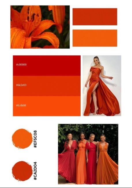 Madrinhas de laranja/vermelho, mães de que cor? 1