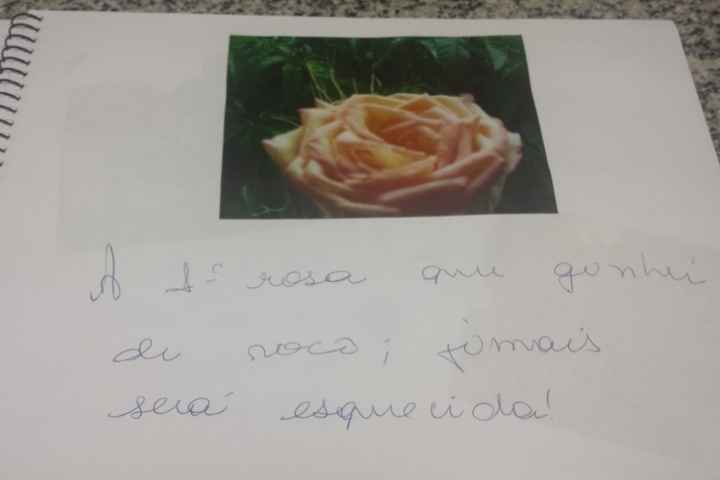 A 1° rosa que ganhei dele