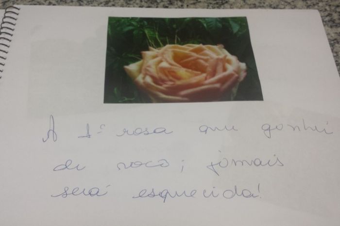 A 1° rosa que ganhei dele