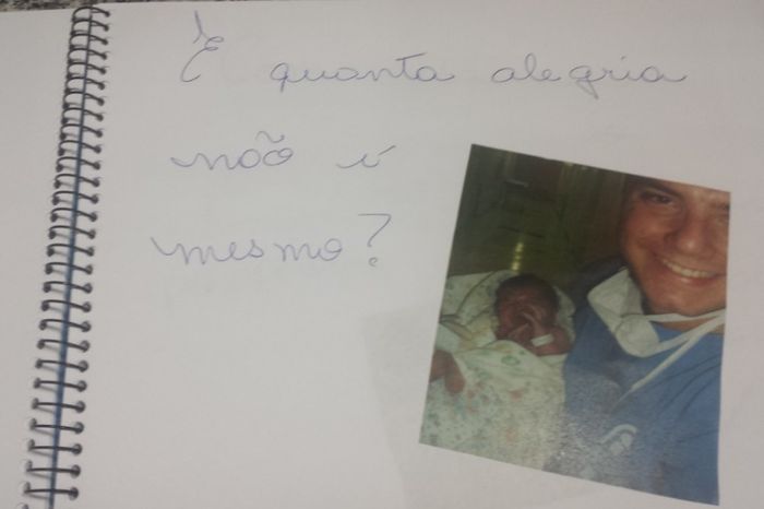 primeira foto de pai e filha