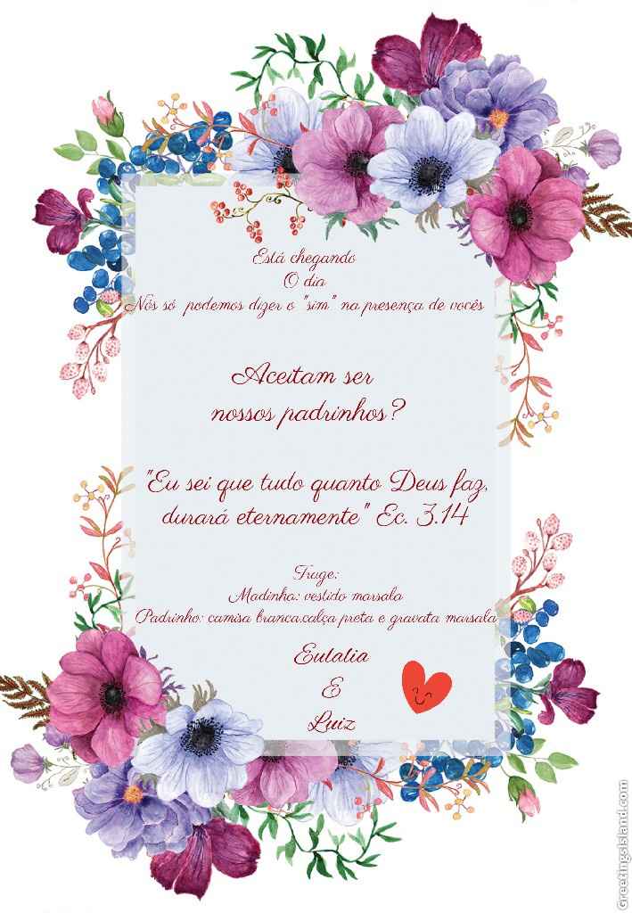 Meu convite virtual para padrinhos - 1