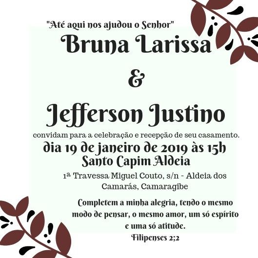                                 CONVITE DE CASAMENTO 4.