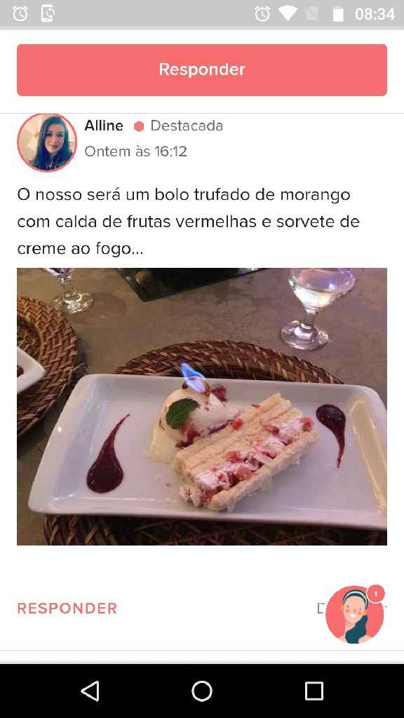 Bolo do casamento. - 1